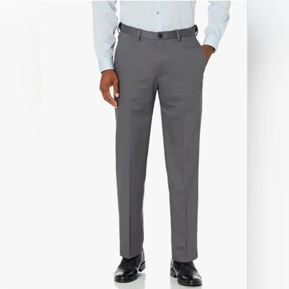 NWT Haggar Men's Premium No Iron Pant - 36 X 29 - Gray - Picture 1 of 8